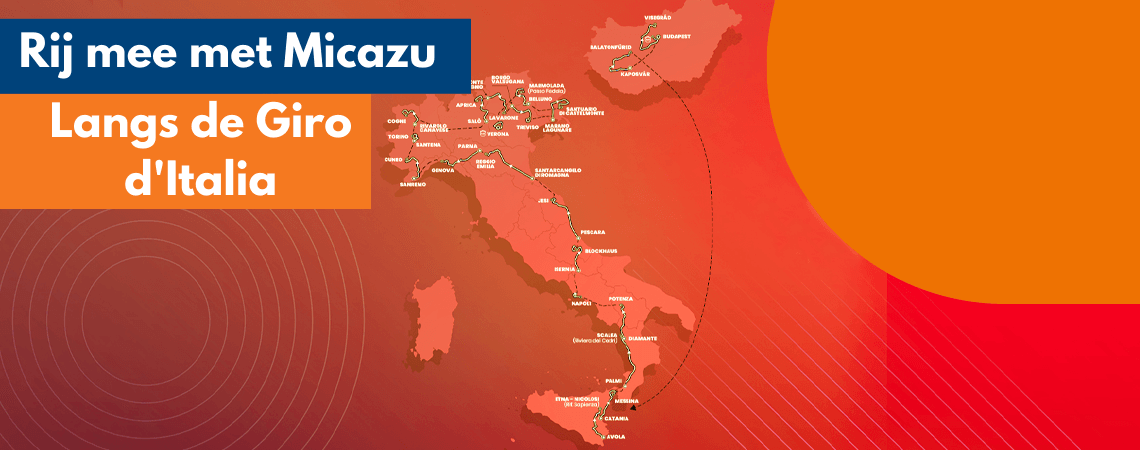 Italië: Met Micazu langs de Giro d'Italia Italië: Met Micazu langs de Giro d'Italia