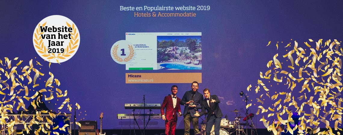 Micazu winnaar Beste & Populairste Website van het Jaar 2019